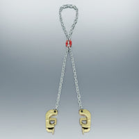 Oil Drum Lifting Clamp Alloy Steel Hook Forklift Drum Grabber Heavy Duty Barrel Lifting Chain Strap for Warehouse, Factory, Construction Site