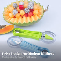 3 Pieces Triple-Function Fruit Tool Set Multifunctional Fruit Baller Ladle Set Fruit Baller Ladle Multi-Functional Fruit Carving