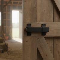 Slide Bolt Latch with Padlock Hole Heavy Duty Barn Door Latch with Padlock Hole Padlockable Lock for Sheds, Fences