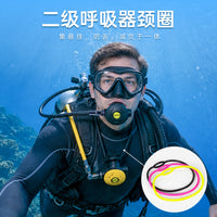 DIDEEP Diving Second Stage Necklace Fixed Collar Lanyard Neck Strap for Regulator Anti-Loss Technical Side Mount