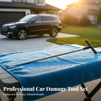 Panel Reshaping Kit Easy to Operate Auto Ding Puller Tool Kit Portable Car Panel Restoration Rod Set for Home Mechanics, Garage