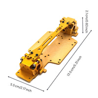 RC Car Chassis with Hardware RC Chassis Plate Abrasion-Resistant for Hobbyists