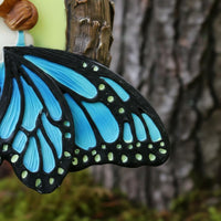 Illuminate in the Dark Butterfly Fairy Ornament Waterproof Glowing Butterfly Tree Decor Rustic Design Outdoor Decoration for Yard