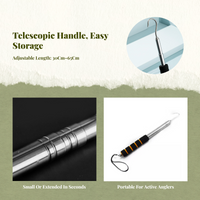 Snake Catcher Tongs Telescopic Stainless Steel Grabber Hook