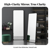 Modern Minimalist Design Floor Standing Mirror Versatile Placement without Cost Standing Full Body Mirror HD Reflection Home Decor Crystal-Clear for Fashion Enthusiasts, Homeowners, Dormitory, Living Room, Entryway, Cloakroom