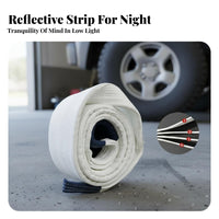 High Strength Heavy-Duty Tow Strap Wear-Resistant Tow Strap Kit Reinforced Loops Towing Equipment Multi-Layer Design for Truck Drivers, Away from-Pavement Enthusiasts, Roadside Assistance