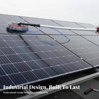 Photovoltaic Panel Cleaning Brush Non-Scratch Filament S Photovoltaic Panel Brush Multifunctional Telescopic Cleaning Pole for Homeowners