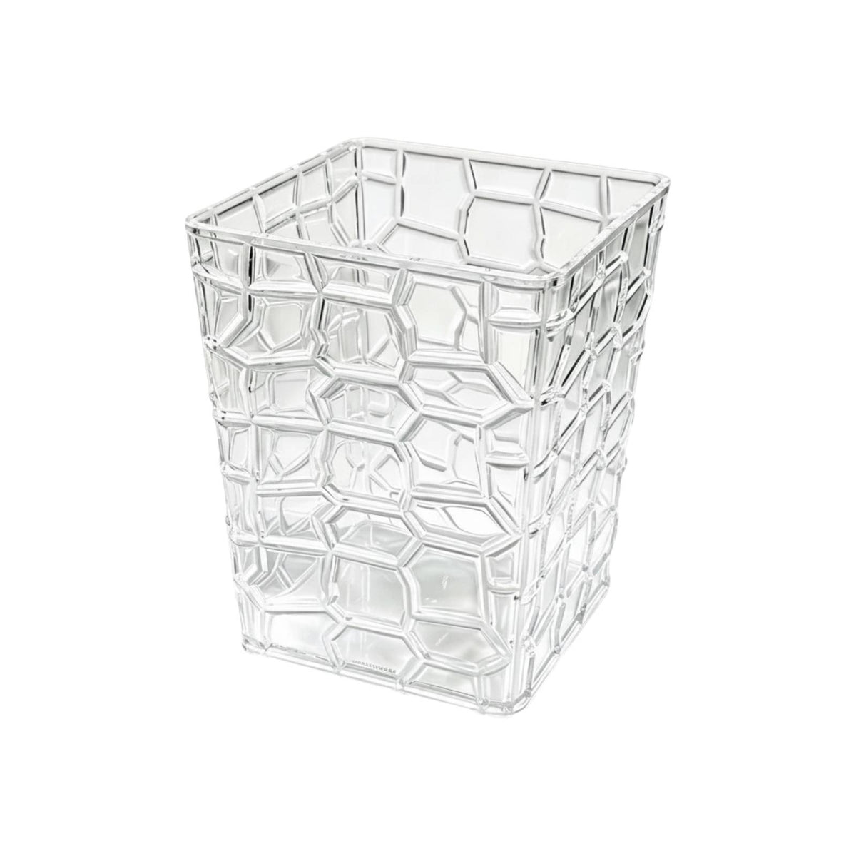 Embossed Garden Container Root Visibility Acrylic Flower Pot