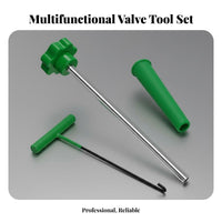 Universal Fit Valve Stem Puller and Installer Set Multi-Functional Tire Valve Tool Set Easy to Use for Motorcycle Riders, DIY Mechanics