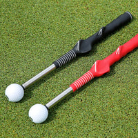 Non-Slip Retractable Golf Swing Practice Aid Ergonomic Retractable Golf Practice Aid Stainless Steel Training Aid Compact