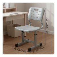 Ergonomic Design Adjustable Student Desk and Chair Set Sturdy Construction Kids Study Table Set Built-in Storage Adjustable Student Desk and Chair Heavy-Duty Steel Frame for Students, Classroom