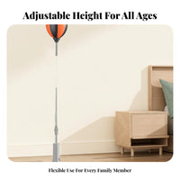 Fast Rebound Height Adjustable Reflex Ball Long-Lasting Freestanding Punching Ball Easy Installation for Adults, Beginners, Home, Office
