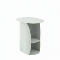 Minimalist aesthetic C-Shaped Side Table Space-Saving Nightstand Multi-Functional Household Furniture Storage Shelf for Apartment Dwellers, Homeowners, Remote Workers, Living Room, Bedroom, Small Spaces, Home Office