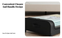 Wheeled Collapsible container Space-Saving Underbed Container low-height for Students