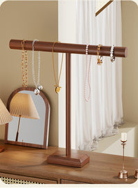 Solid Wood Jewelry Organizer Display Rack