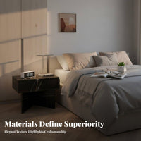 Minimalist Design C-Shaped End Table Italian design Nightstand Creative Shape Bedside Cabinet adaptable for Apartment Dwellers, Homeowners, Students, Small Spaces, Living Room, Beside Sofa, Office