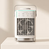 Desktop Air Climate Device with Water Tank Compact Desktop Fan Adjustable Tabletop Fan for Students