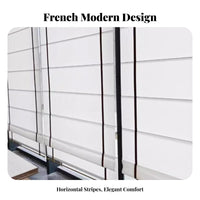 Leather Strap Roman Shade French Design Roman Shade Electric Shade Minimalist Design Material Window Shade Provides