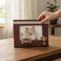 Dimensional Relief Picture Frame Perfect Gift Tackle Sport Photo Frame 4x6 Tackle Sport Photo Display Long-Lasting And