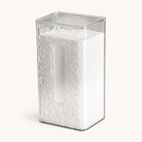 Wall Mounted Hanging Washroom Tissue Box Holders for Students, PET Glacier Pattern Paper Holder for Kitchen