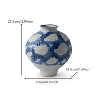 Ceramic Vase Decorative Sculptural Vase Artisanal for Interior Designers, Homeowners, Living Room, Entryway, Reception Area