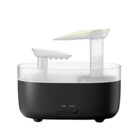 Quiet Operation LED Night Light Humidifier Waterless Auto Shut-Deactivate High-Frequency Mist Humidifier 3 Timer Settings Desktop Raindrop Dispenser for Bedroom