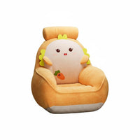 Cute Cartoon Design creatureShaped kids' Lounger Supportive restrest Floor Chair Soft and Comfortable children's Furniture Lightweight for Toddlers, Preschoolers, Girls, Playroom, Relaxing, Living Room, storytime corner