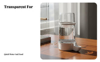 Hanging birds Waterer Transparent Reservoir Weighted birds Water Dispenser Easy Installation Cage Mounted Food Dispenser for Aviary