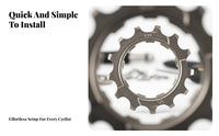 Cassette Repair Cog Nickel-Plated Cycle Cassette Sprocket Mountain Bike Flywheel Cog Hardened Steel Rear Bike Cogset