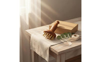 Natural Wood Brass Bristle Massage Comb Muscle Relief Rosewood Body Massager Portable Wooden Meridian Brush Ergonomic Grip for Women, Home Use, Bathroom