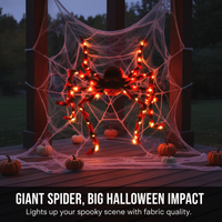 Light-Up Halloween Spider Decoration for Parties and Ambiance