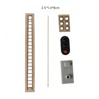 Realistic Railway Indicator Model with Ladder Compact Model Train Accessory Industrial Building Paintable for Sidings