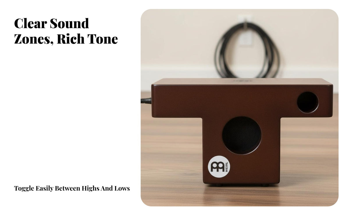 Ergonomic Shape Slaptop Percussion Box Drum Internal Piezo Pickup Slaptop Percussion Box Drum Portable Percussion Instrument for Drummers, Musicians