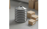 Salon Chair Round Base Polished Chrome Finish Barber Chair Base Anti-Slip Rubber Gasket Furniture Part for Beauty Parlor
