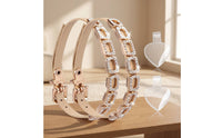 Detachable Shoe Straps with Buckle Rhinestone-Set Shoe Straps with Rhinestones Adjustable Faux-Leather for Women, Pumps