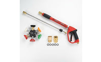 High Pressure Spray 5 Rapid Attach Nozzles Car Wash Water Pressure Washer Cleaning Rod Sturdy Duty Water Jet Cleaning Tool