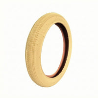 Anti-Slip Children's Bike Tire Beige Kids' Bike Tire Textured Smooth-Rolling for Neighborhood Paths