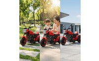 Push-Along Motorcycle Powered Motorcycle with Music 3-Wheel Electric Tricycle for Young Children, Children, Backyard, Park, Playroom