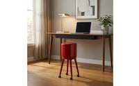 Rolling Trash Can Tall-Legged Lidded Trash Can Waste Container Removable Inner Container Caster Wheels