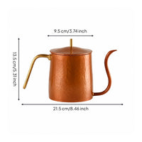 Coffee Kettle with Gooseneck Spout Compact Gooseneck Kettle with Lid Small for Kitchen