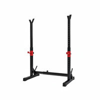 280kg Load Capacity Adjustable Squat Rack Stable Construction Multi-Function Barbell Rack Anti-Vibration Design Adjustable Barbell Stand Safety Locking System for Weightlifters, Bodybuilders, Beginners, Home Gym