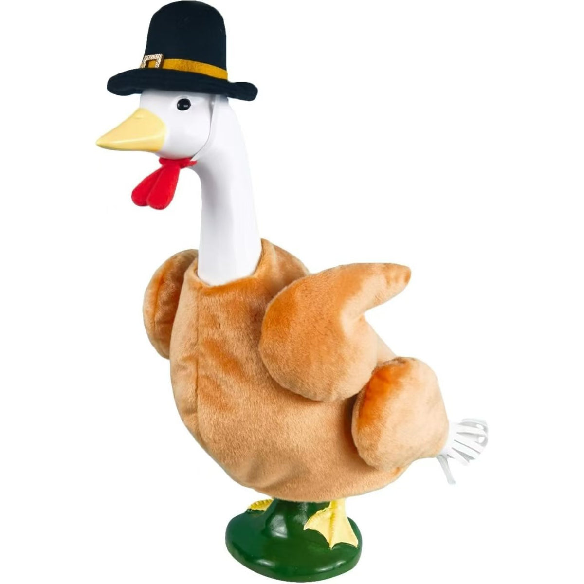 Thanksgiving Turkey Costume for Garden Goose Statue - Festive Outdoor Decor