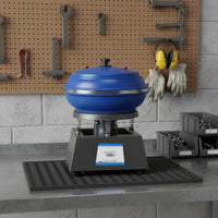 Automatic Adjustment Vibratory Polishing Machine Deburrring Vibratory Tumbler Heavy Duty Vibration Tumbler Electric for Jewelers, Metalworkers, Jewelry Shop, Metalworking, Workshop