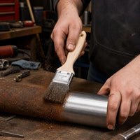 2-inch Long Handle Stainless Steel Wire Brush for Rust Removal, Welding, Polishing, and Cleaning