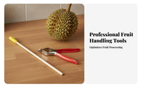 Durian Shell Crack Er Effortless Crack Ing Durian Crack Er Tool Kitchen Gadget Stainless Steel Safety Tip for Fruit Vendors