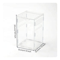 Clear Acrylic Terrarium Transparent Reptile Enclosure Secure Enclosure Compact for Pet Display