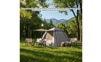 Front Awning Automatic Folding Tent Mesh Panels 3 to 4 Person Tent Quick Setup Outdoor Shelter Portable