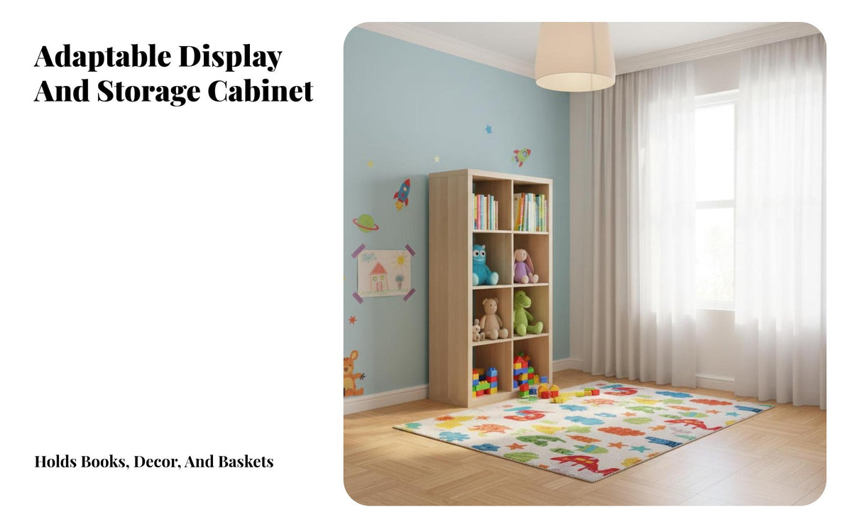 Configurable Cube Organizer Freestanding shelving unit adaptable Use Shelving Unit for Book Lovers, Homeowners, Kid's Room, Bedroom, Entrymanner