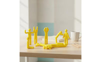 8 Pieces 3D-Printed Human Figure Set Minimalist Miniature Human Figure Poseable Diorama Figurine Long-Lasting for Collectors