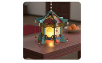 DIY Glowing Grand Lantern Kit Luminous Handheld Festival Light Photo Prop Traditional Hexagonal Lantern for Traditional Attire Enthusiasts, Kids
